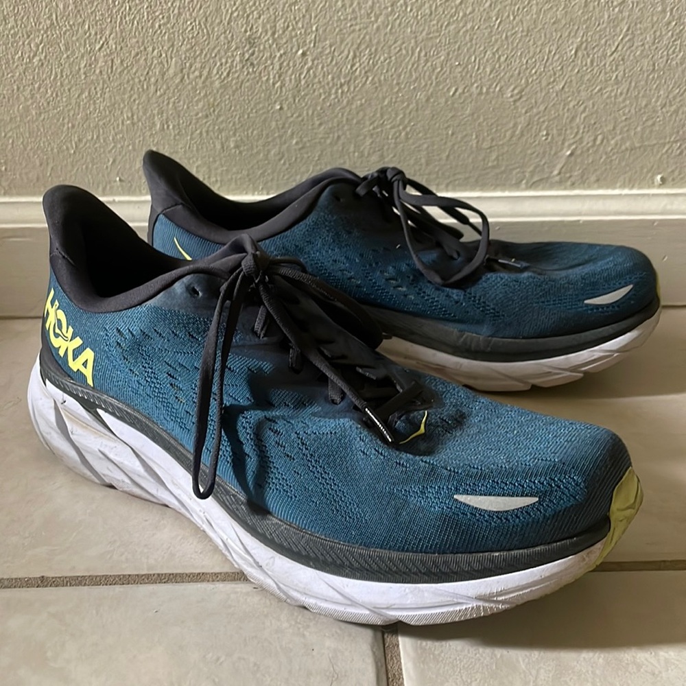Men’s running shoes; Hokas